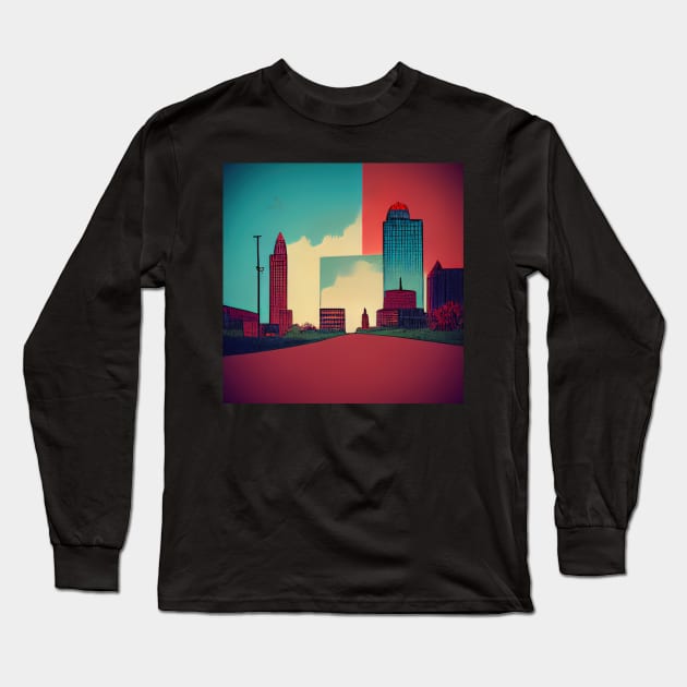 Columbus Ohio | Comics Style Long Sleeve T-Shirt by ComicsFactory